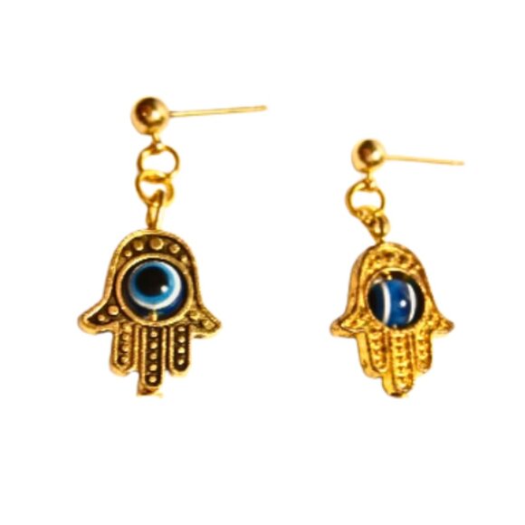 EYE OF HORUS EARRINGS - Picture 2 of 6